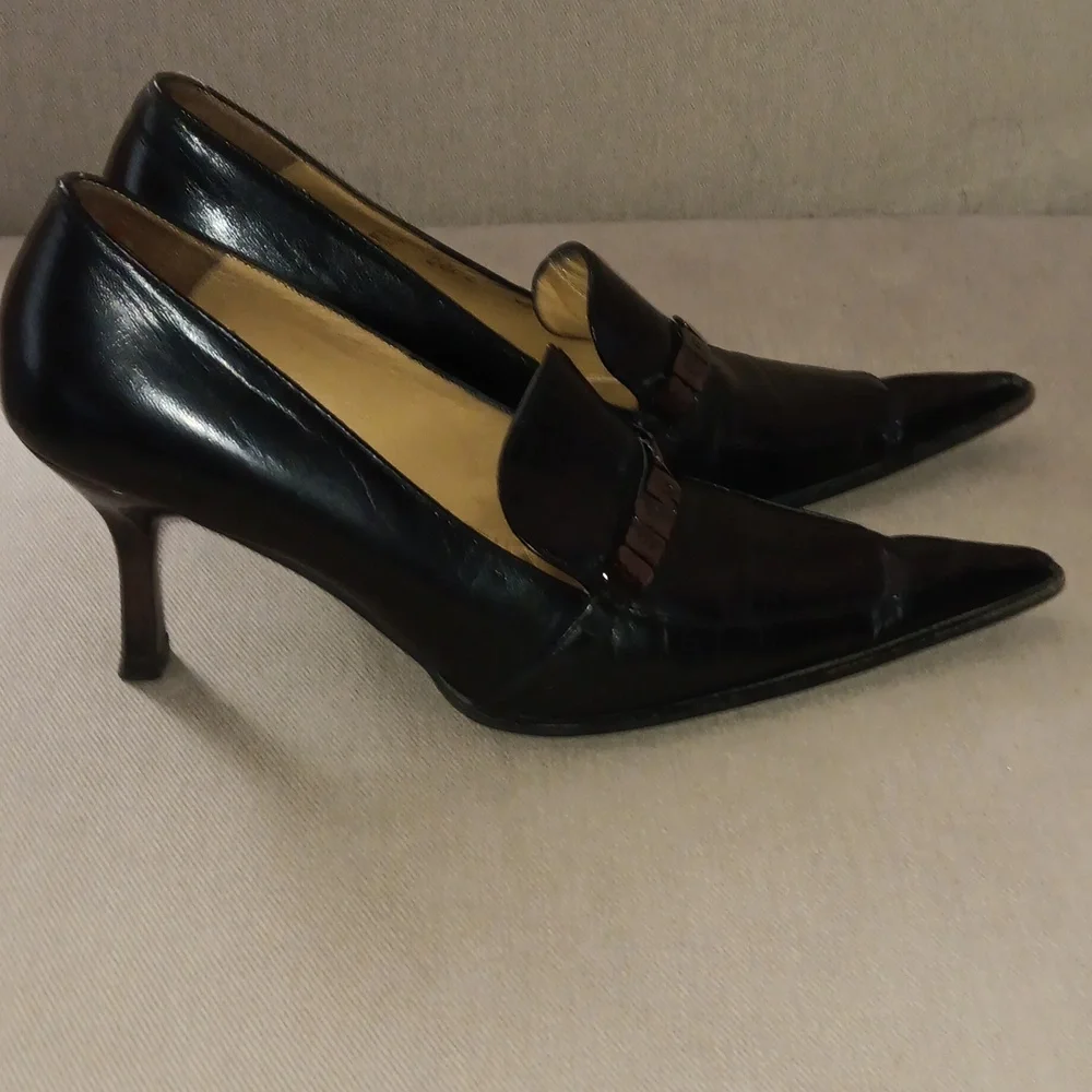 Mario Cerutti black leather heels - Picture 4 of 7
